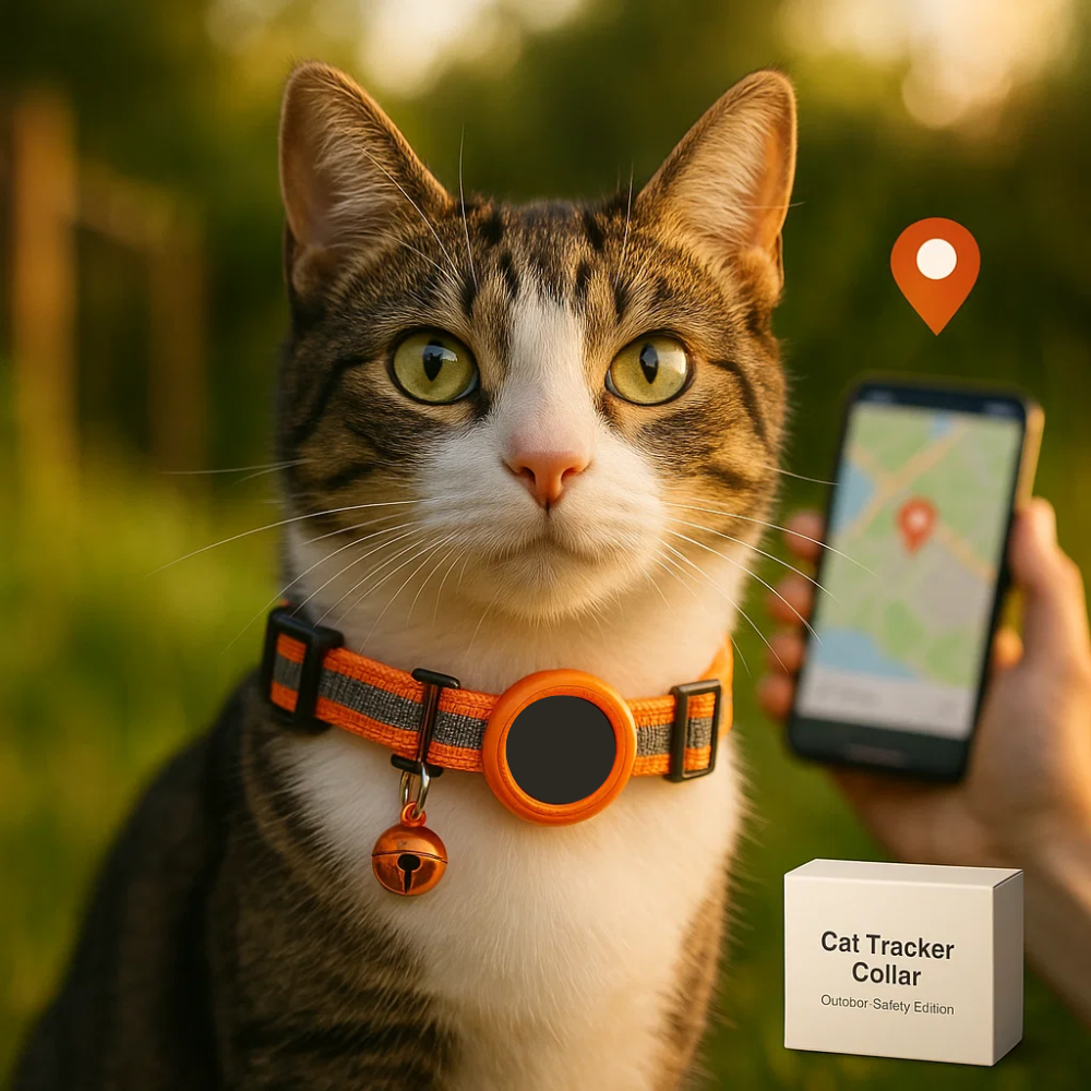 Sisica | Cat GPS Tracker Collar | Safety Release, Reflective, Durable