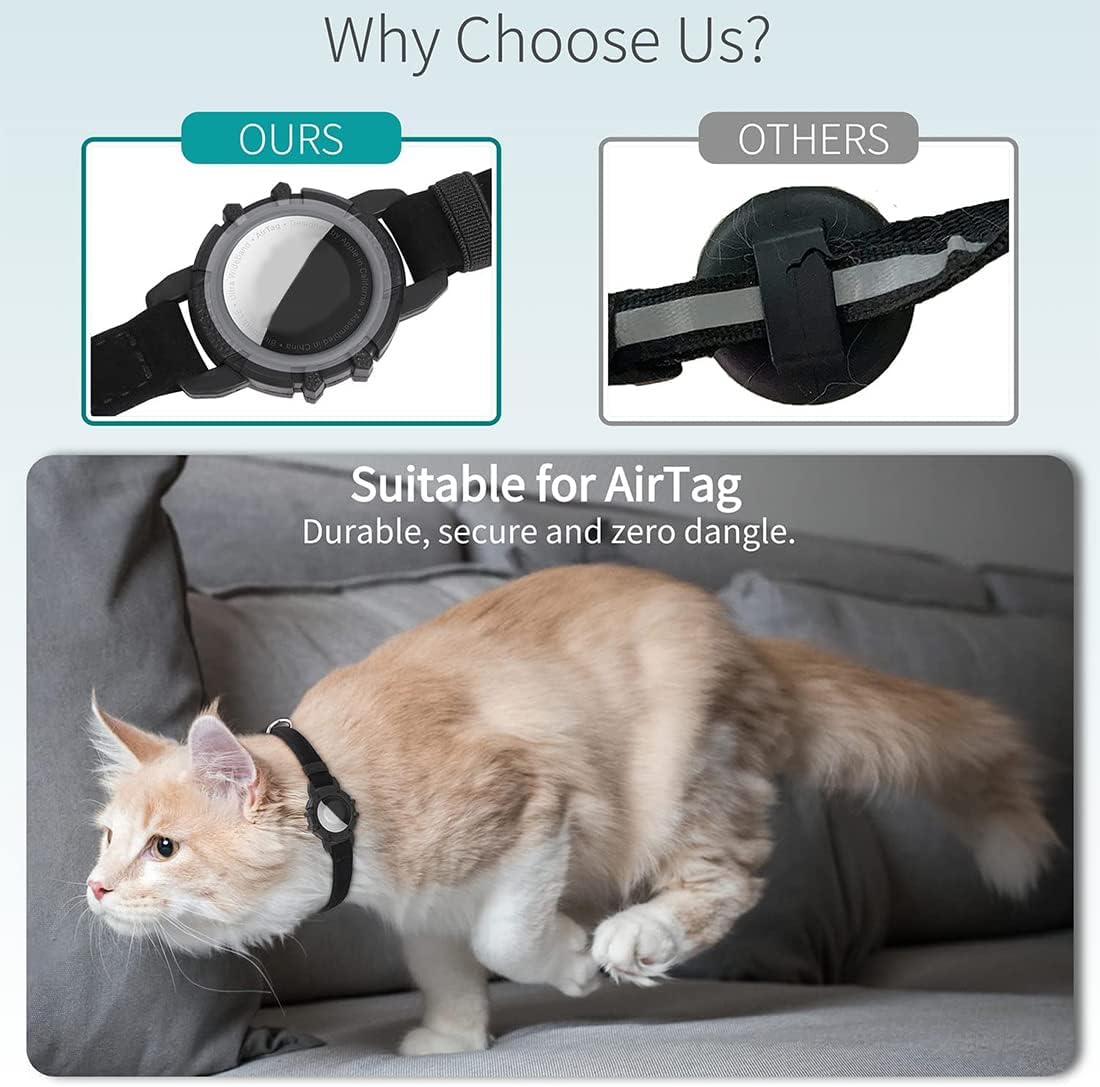 Sisica | Cat GPS Tracker Collar | Safety Release, Reflective, Durable