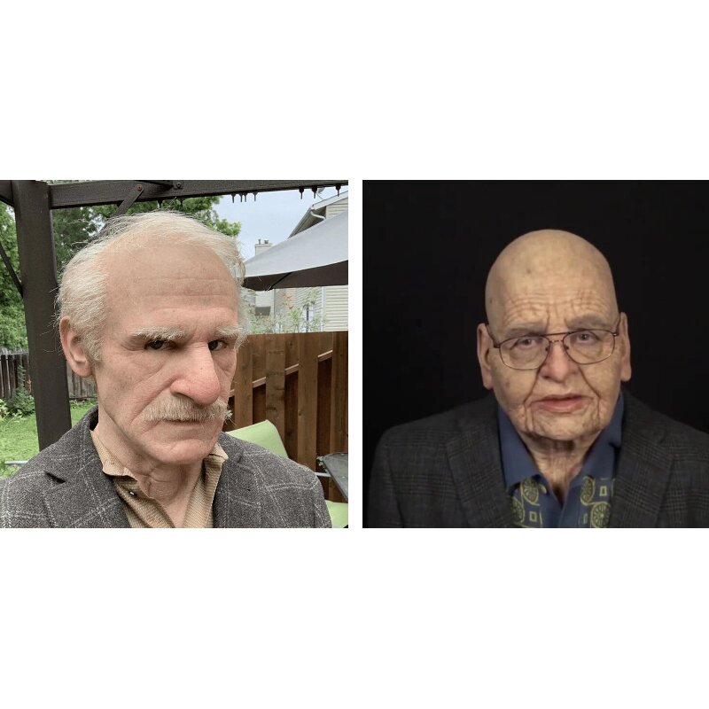 Sisica | Creepy Old Man Mask – Realistic Latex Halloween Mask for Adults
