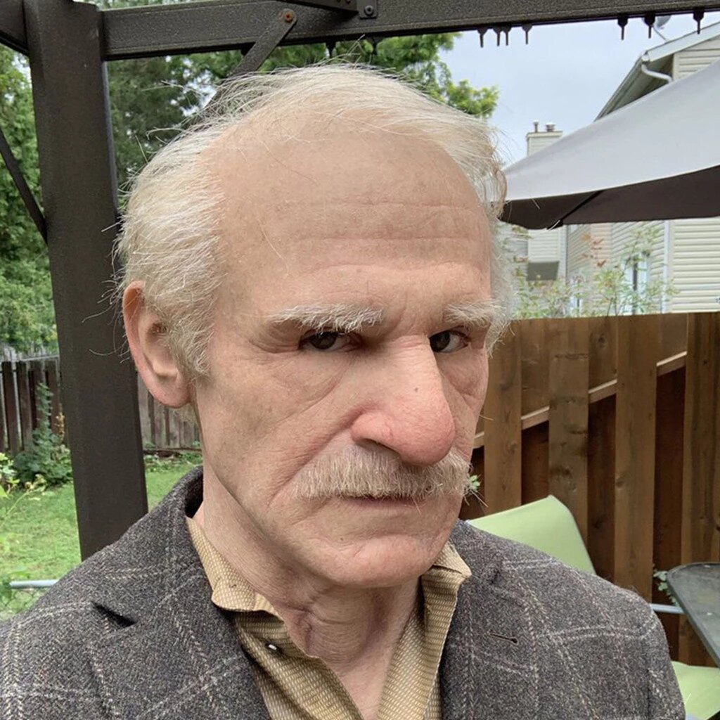 Charly | Creepy Old Man Mask – Realistic Latex Halloween Mask for Adults