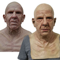 Charly | Creepy Old Man Mask – Realistic Latex Halloween Mask for Adults