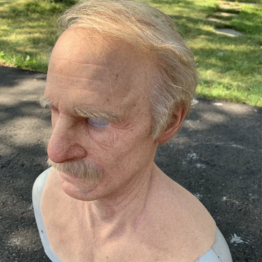 Sisica | Creepy Old Man Mask – Realistic Latex Halloween Mask for Adults