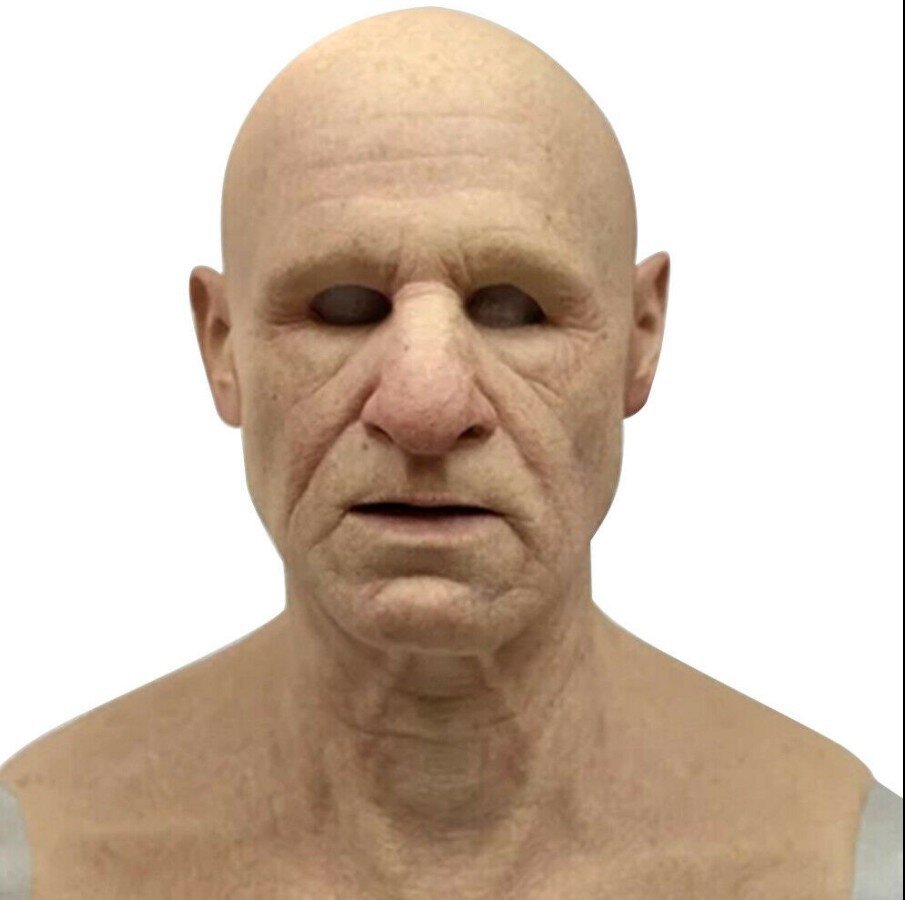 Charly | Creepy Old Man Mask – Realistic Latex Halloween Mask for Adults