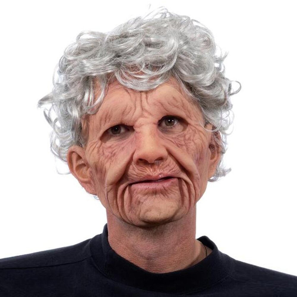 Charly | Creepy Old Man Mask – Realistic Latex Halloween Mask for Adults