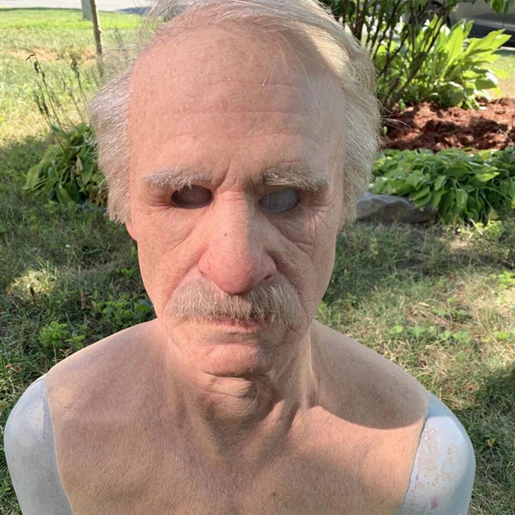Sisica | Creepy Old Man Mask – Realistic Latex Halloween Mask for Adults