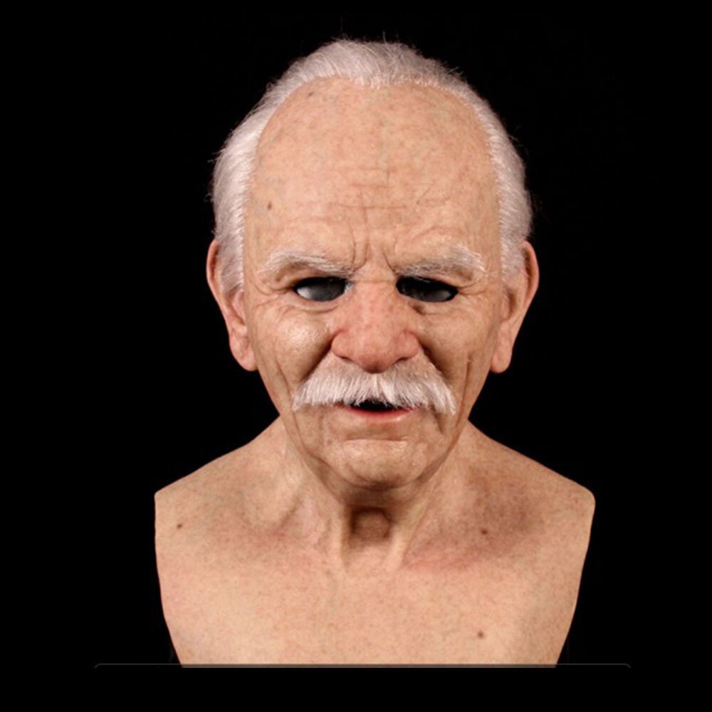 Charly | Creepy Old Man Mask – Realistic Latex Halloween Mask for Adults