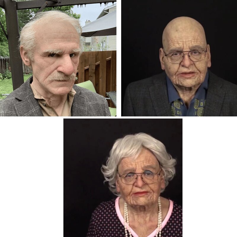 Sisica | Creepy Old Man Mask – Realistic Latex Halloween Mask for Adults