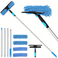 Charly | Crystal Clear Window Cleaner – Professional 2-in-1 Telescopic Window and Glass Cleaning System