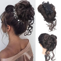 Charly | Curly Hair Bun – Clip-in Hair Piece with Volume and Natural Look