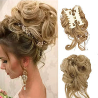 Charly | Curly Hair Bun – Clip-in Hair Piece with Volume and Natural Look