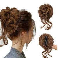Charly | Curly Hair Bun – Clip-in Hair Piece with Volume and Natural Look