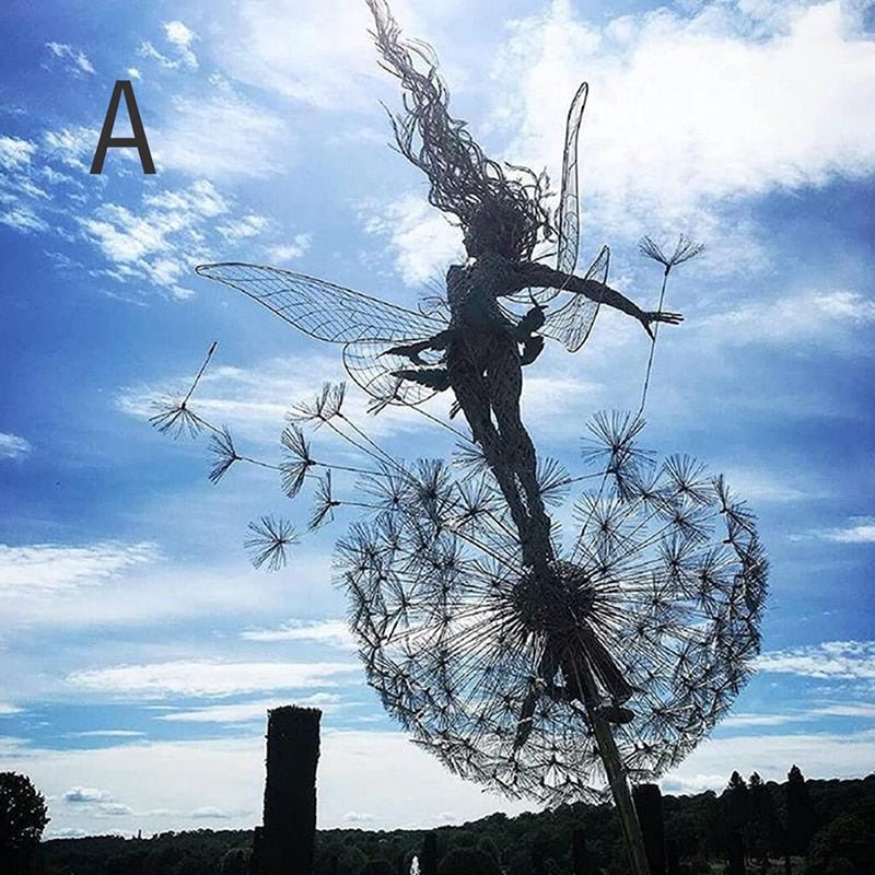Charly | Dancing Fairy Statue Steel - FairyDancer™