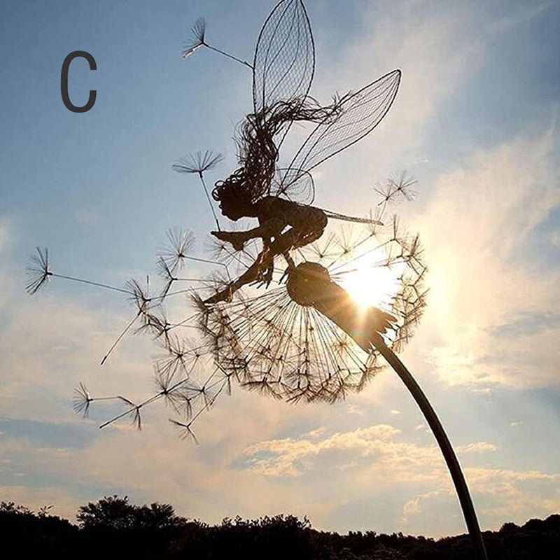 Charly | Dancing Fairy Statue Steel - FairyDancer™