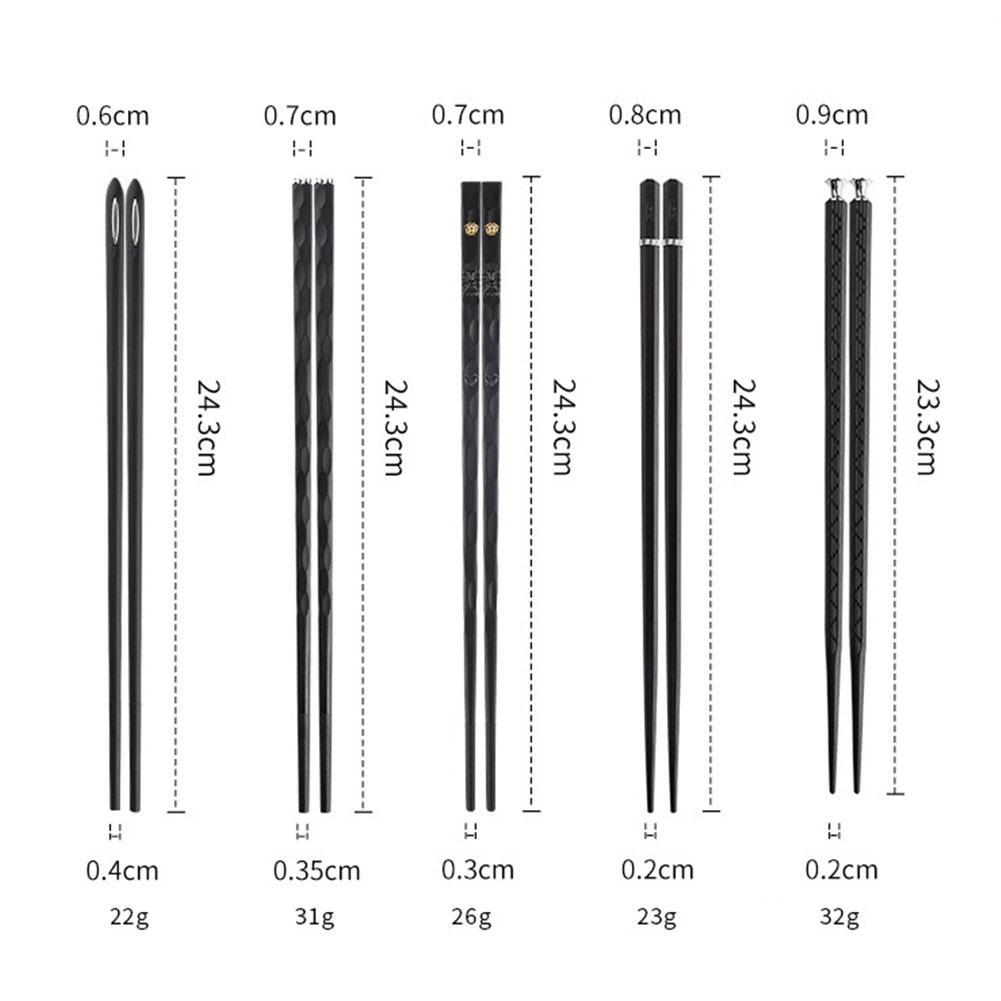 Sisica | DineLux – Luxurious Chopstick Set with Refined Designs (5 Pairs)