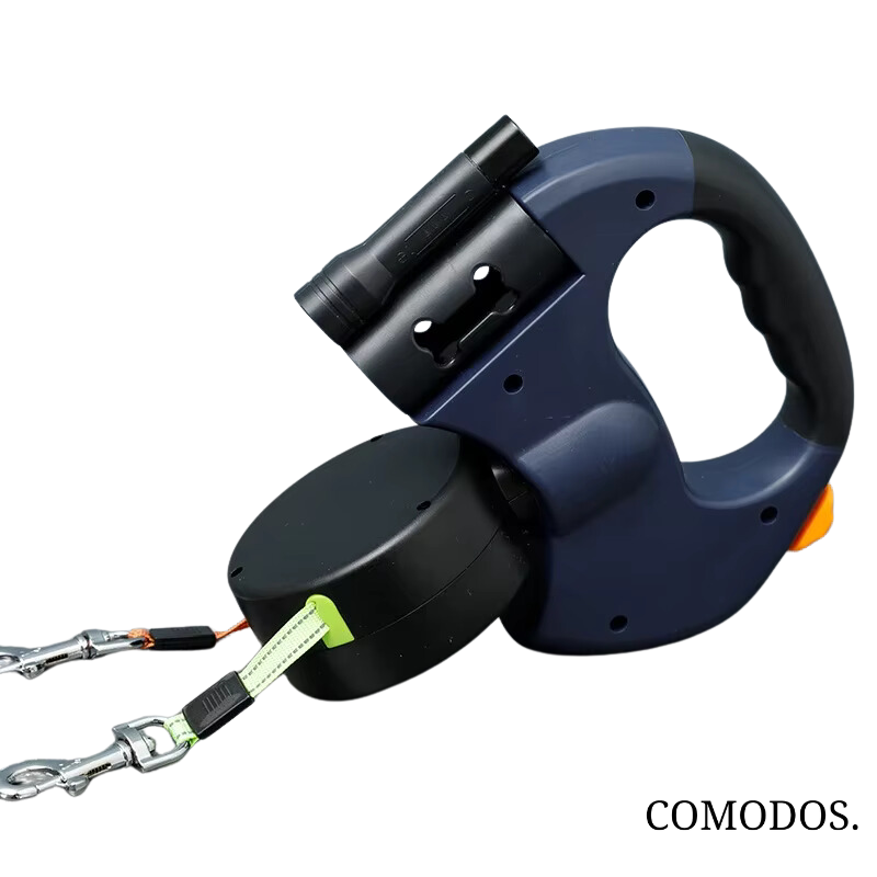 Charly | Double Retractable Dog Leash with LED Light