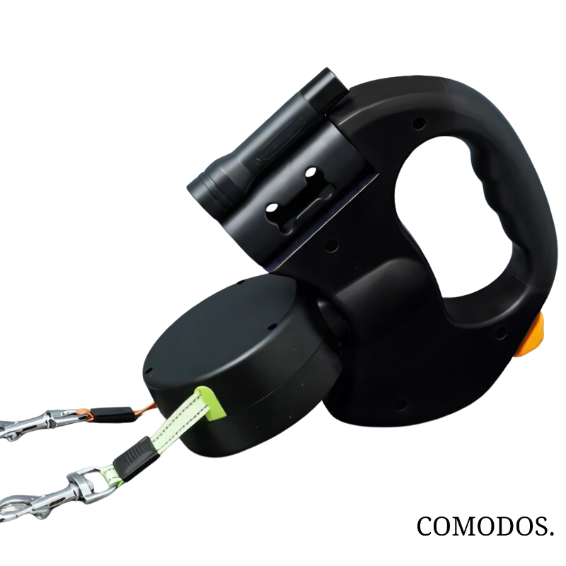 Charly | Double Retractable Dog Leash with LED Light