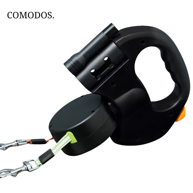 Sisica | Double Retractable Dog Leash with LED Light