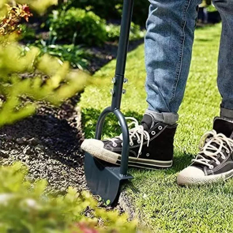 Sisica | EdgeMaster Lawn Edger | Half-Moon Design with Wavy Edge | Manual Tool for Clean Lawn Edges & Beds