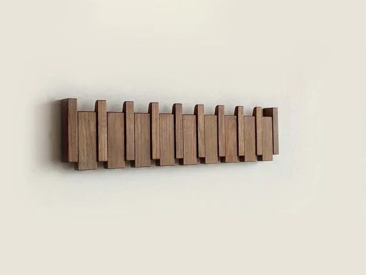 Charly | Elegant Wooden Coat Rack for Piano Hanging Clothes Storage