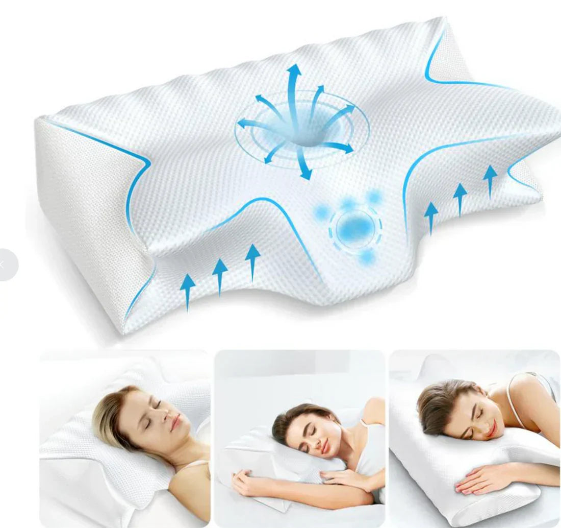 Charly | Ergonomic Contour Sleeping Pillow for Neck Pain Relief
