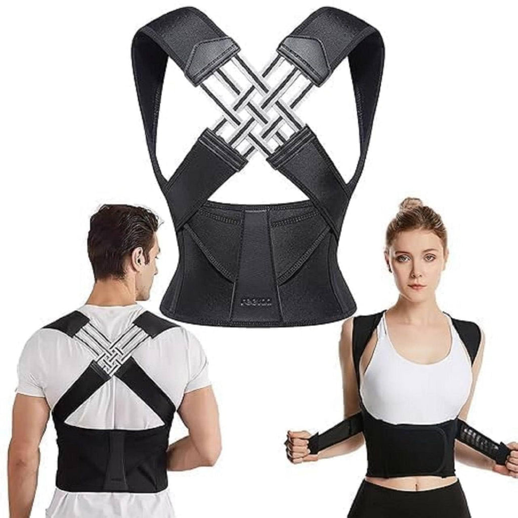 Charly | Ergonomic Posture Corrector for Neck and Back Pain Relief Adjustable and Stable