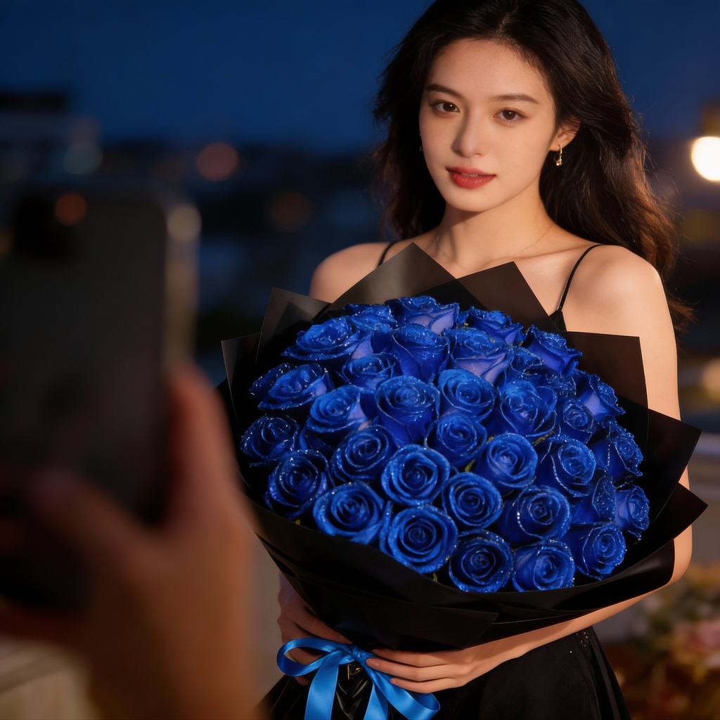 Sisica | Eternal Glitter Rose | Handcrafted Decorative Art Flower | Sparkling Crystal Finish | Exclusive Gift Set for Special Occasions | Durable & Maintenance-Free