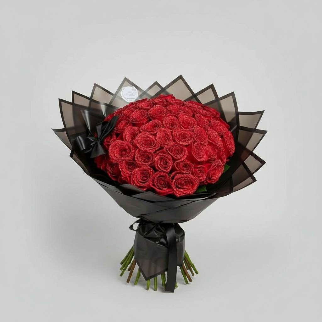 Charly | Eternal Glitter Rose | Handcrafted Decorative Art Flower | Sparkling Crystal Finish | Exclusive Gift Set for Special Occasions | Durable & Maintenance-Free