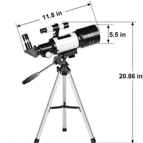 Sisica | Explore the Stars with Ease - Professional Telescope with Tripod & 150x Zoom for Moon Observation