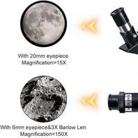 Sisica | Explore the Stars with Ease - Professional Telescope with Tripod & 150x Zoom for Moon Observation
