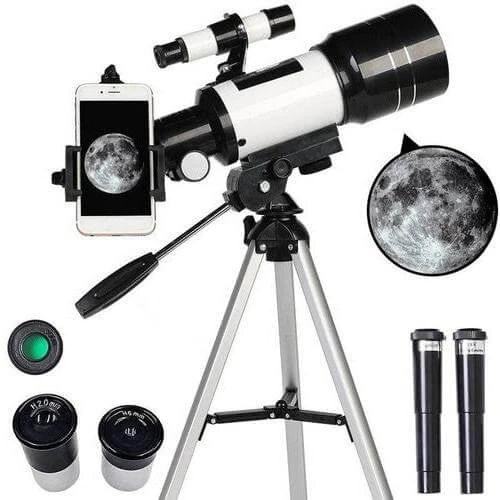 Sisica | Explore the Stars with Ease - Professional Telescope with Tripod & 150x Zoom for Moon Observation