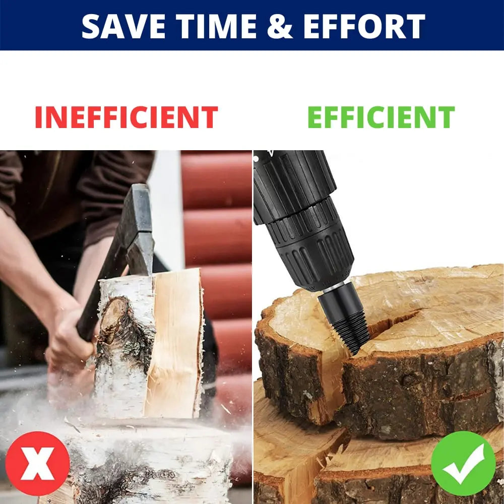 Sisica | Firewood Drill Bit Set – Split wood easily with the cordless drill
