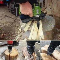 Sisica | Firewood Drill Bit Set – Split wood easily with the cordless drill
