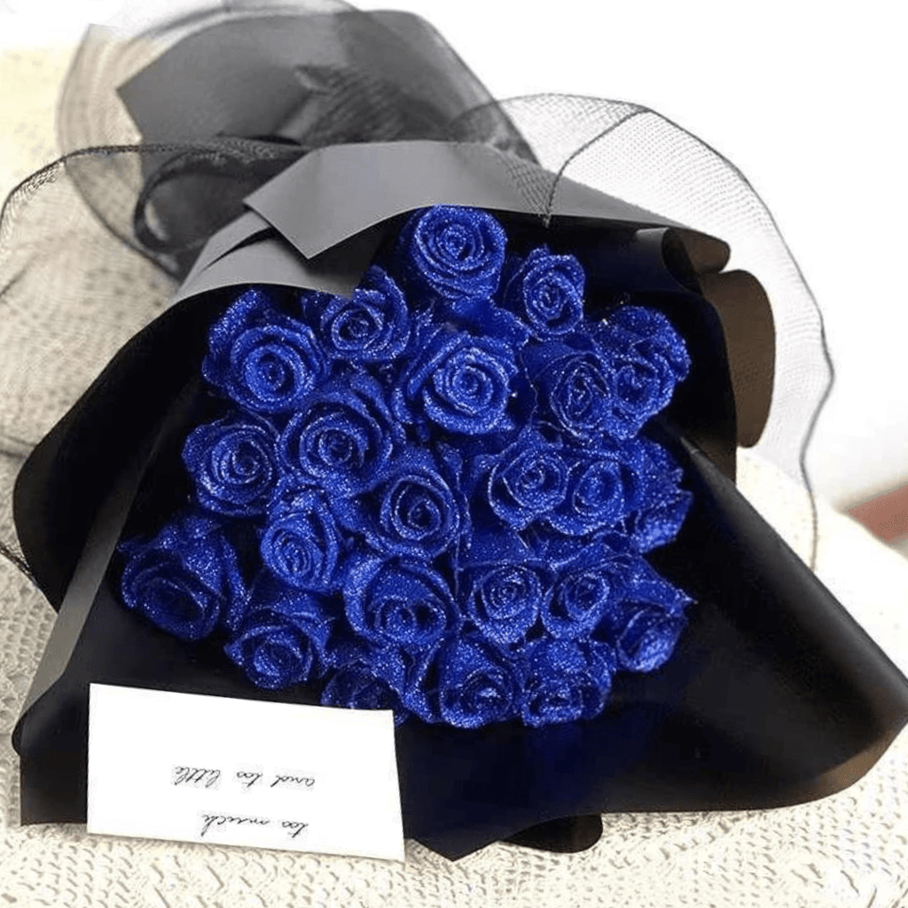 Sisica | Fleurion Forever Bloom Rose | real preserved glitter rose for romantic gifts and home decoration