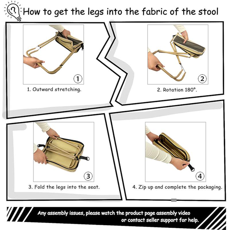 Sisica | Foldable Backpack Stool