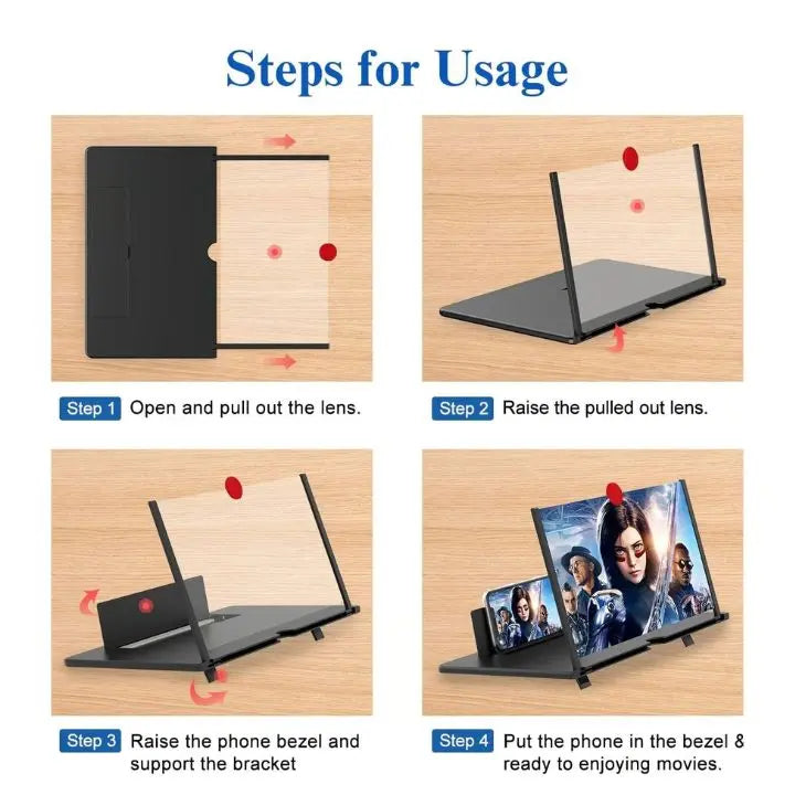 Sisica | Portable Phone Magnifier - Foldable HD Screen