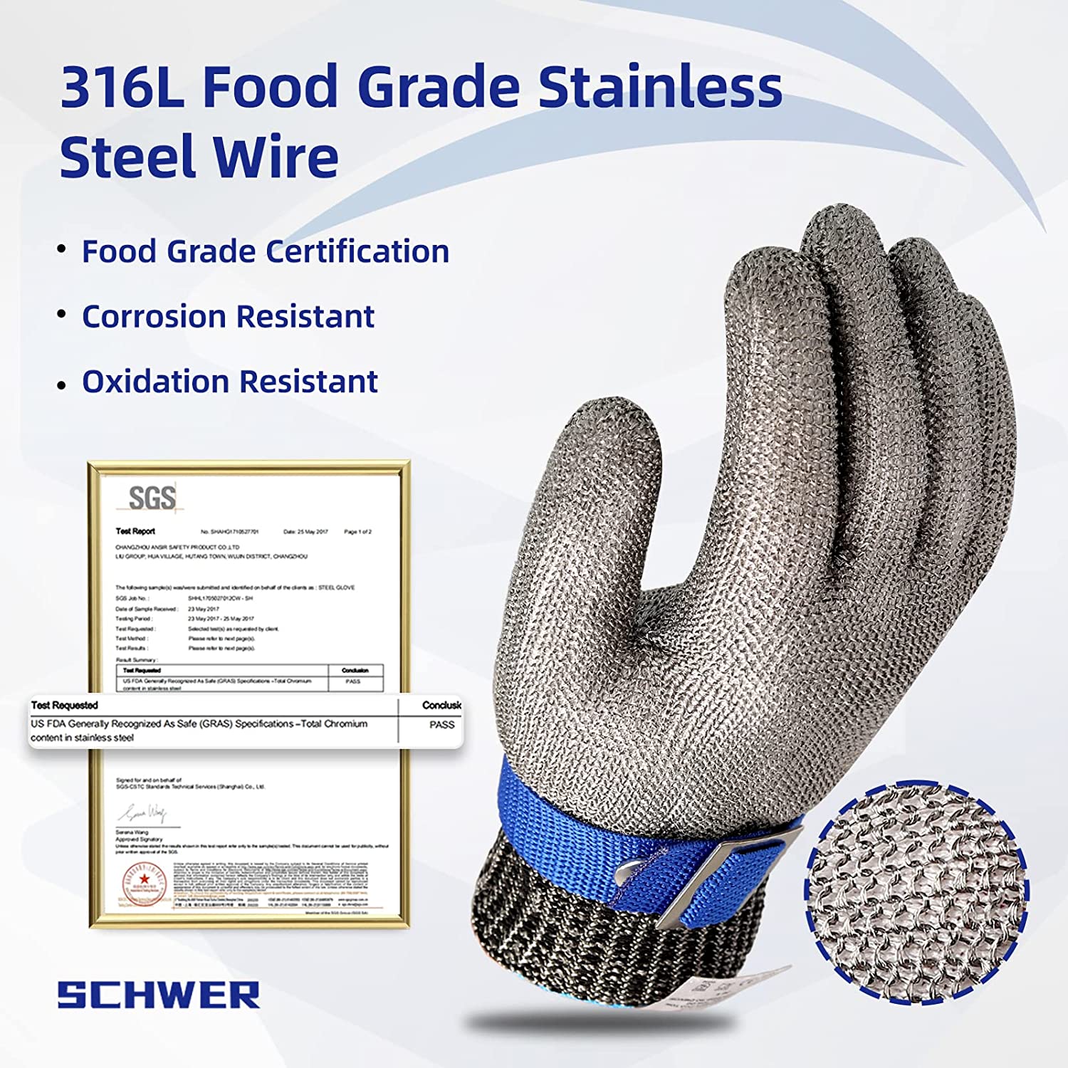 Sisica | Stainless Steel Cut-Resistant Mesh Glove