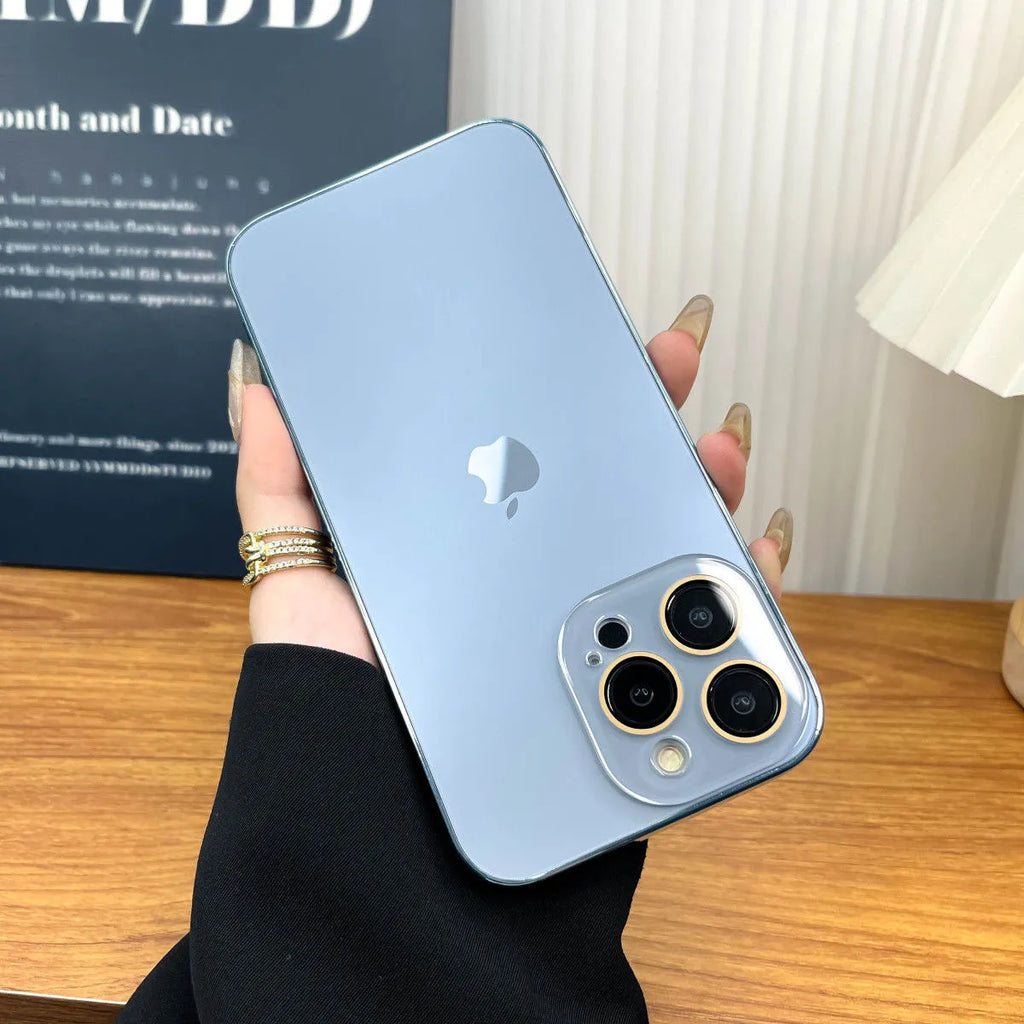 Charly | Galvanized Matte Acrylic Tempered Glass iPhone Case