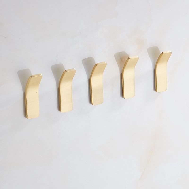 Charly | Golden Wall Hooks – Luxurious Brass Coat Hooks for Hallway and Bedroom