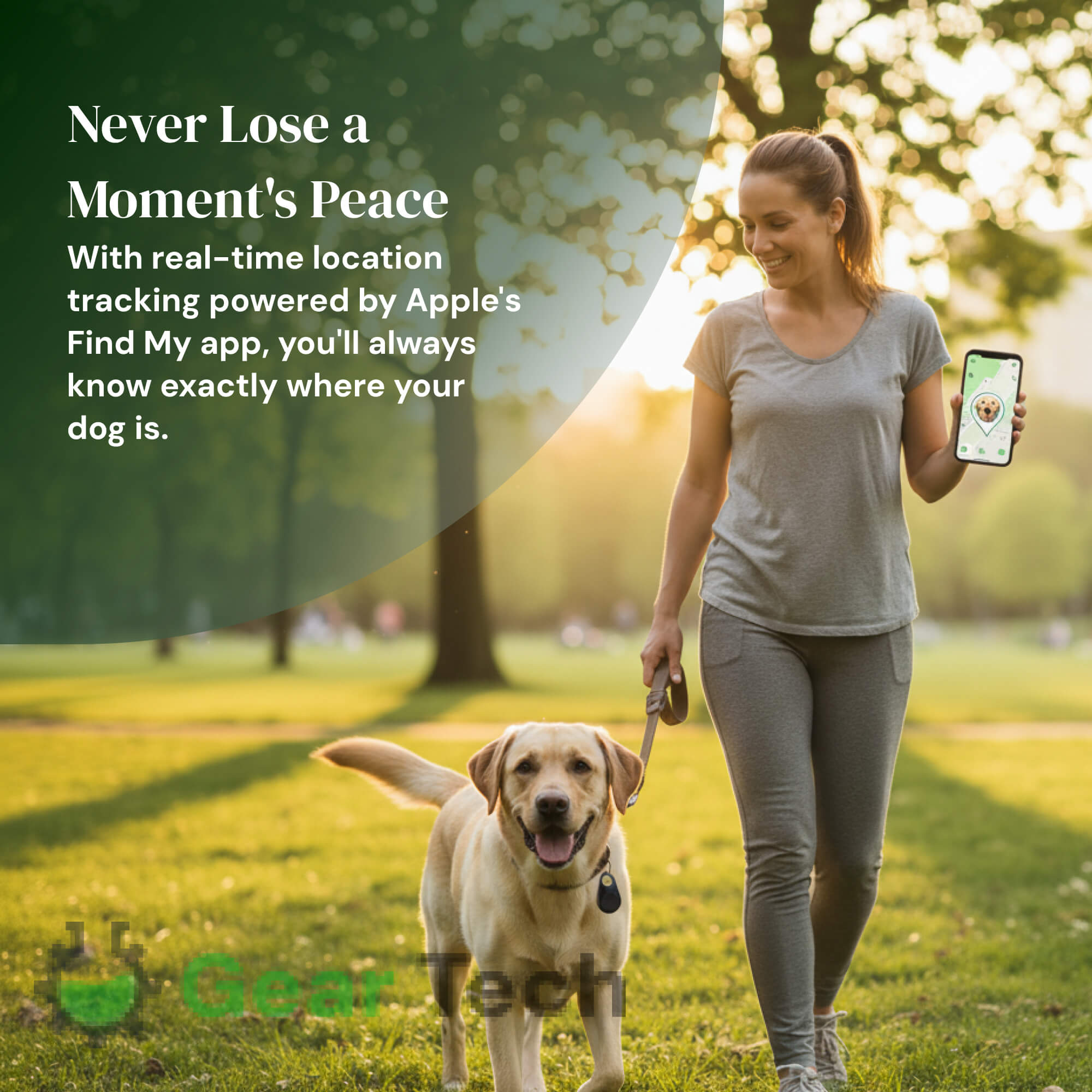 Sisica | GPS Dog Tracking | Waterproof, Real-Time Location & Safety Zone Alerts for Outdoor Adventures