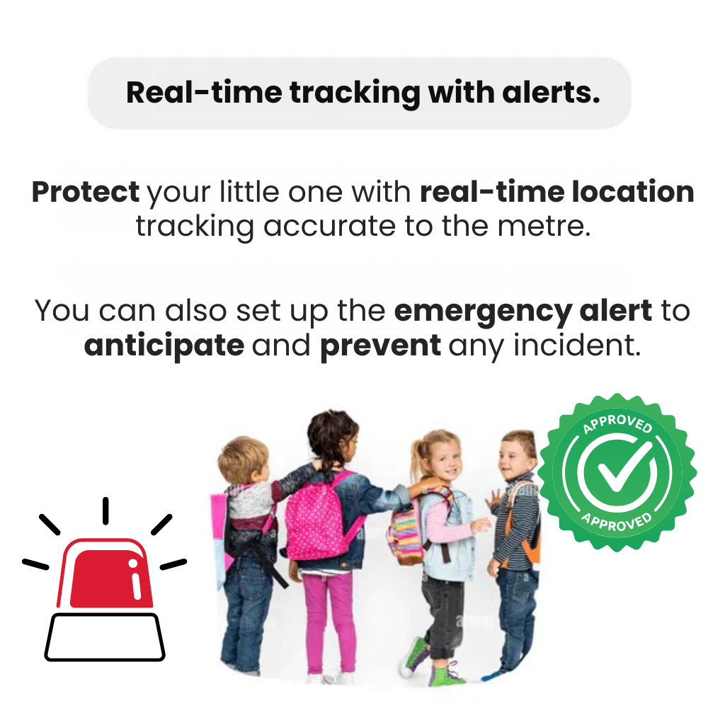 Sisica | GPS Tracker for Children | Real-time Tracking, Waterproof & Long Battery Life for Rarity
