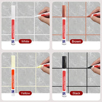 Charly | Grout Repair Pen | Waterproof Polymer Sealant | Anti-Mold Formula | Quick-Drying & Odorless | For Tiles in Bathroom & Kitchen