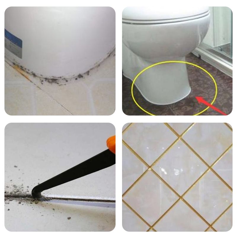Sisica | Grout Repair Pen | Waterproof Polymer Sealant | Anti-Mold Formula | Quick-Drying & Odorless | For Tiles in Bathroom & Kitchen