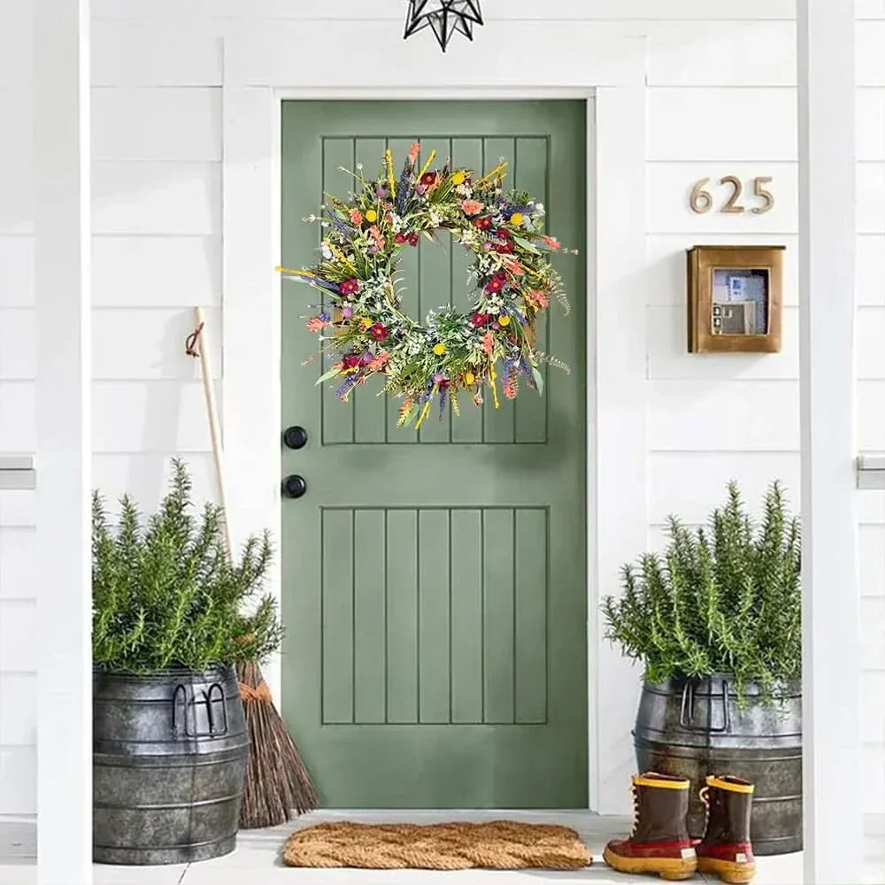 Sisica | Handmade Floral Door Wreath for All-Season Decor
