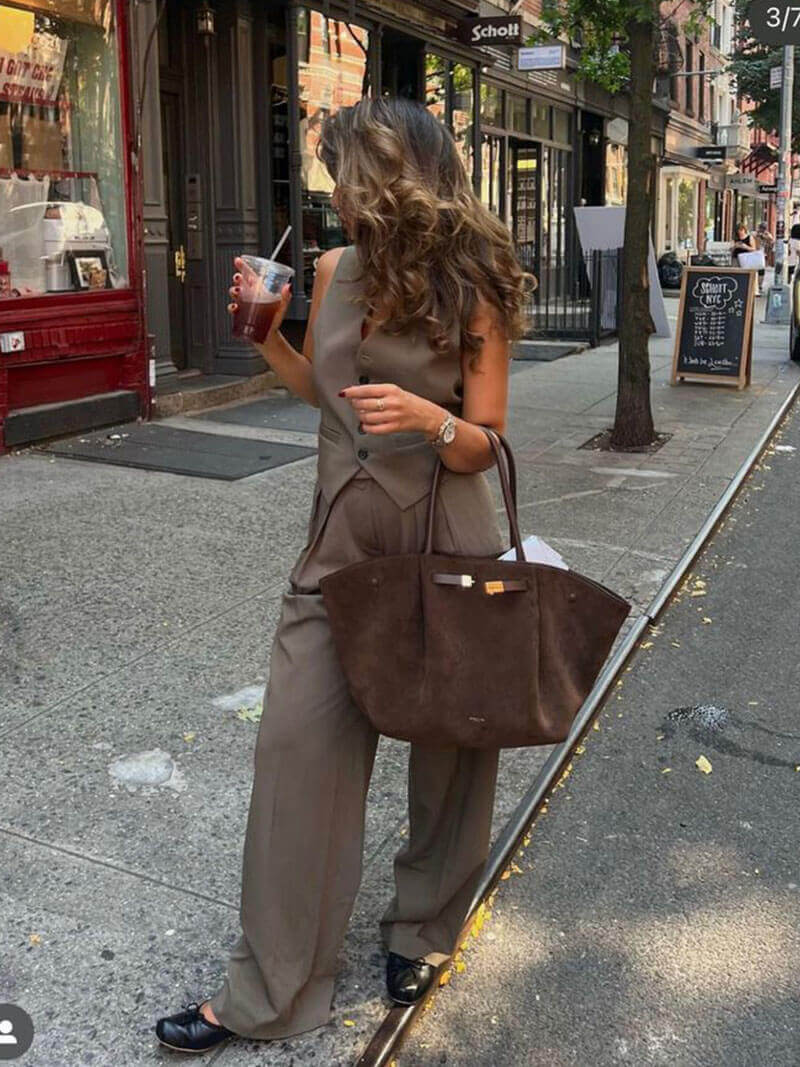 Sisica | Hedwig Women's Suede Handbag | Spacious & Elegant | Multiple Colors