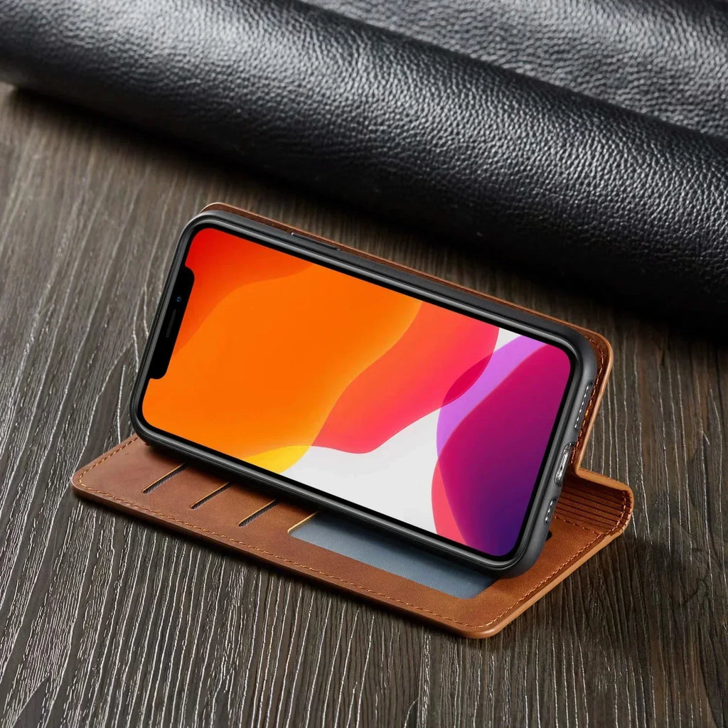 Sisica | Magnetic Leather Phone Case for Secure Style