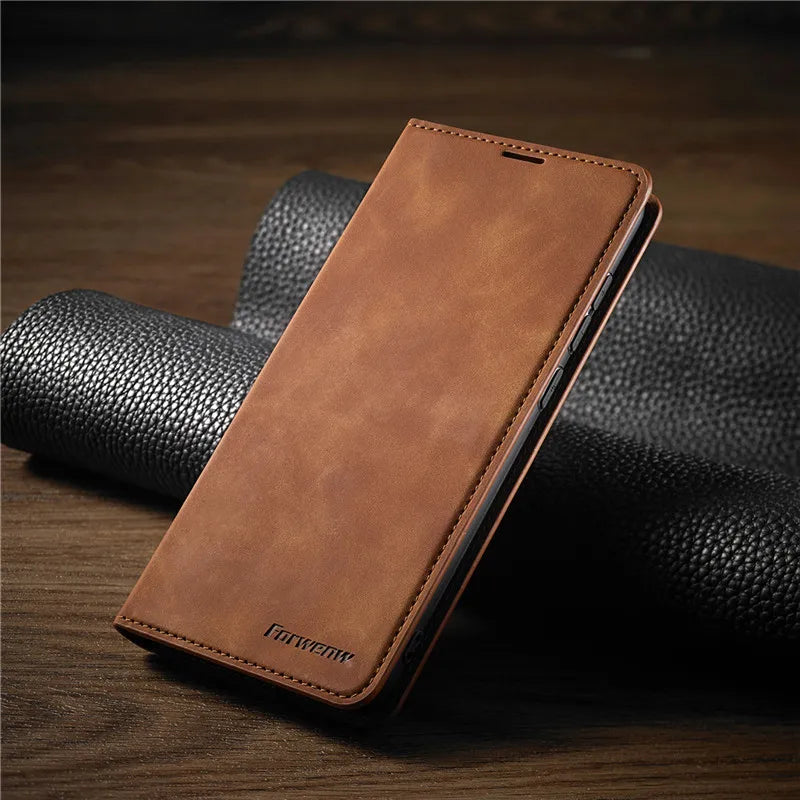 Charly | iPhone Case: Magnetic Leather Bag for Stylish Protection