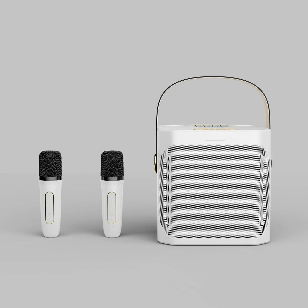 Sisica | Karaoke Bluetooth Speaker – 360° Surround Wireless Subwoofer with Dual Mics