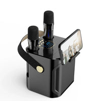 Charly | Karaoke Bluetooth Speaker – 360° Surround Wireless Subwoofer with Dual Mics