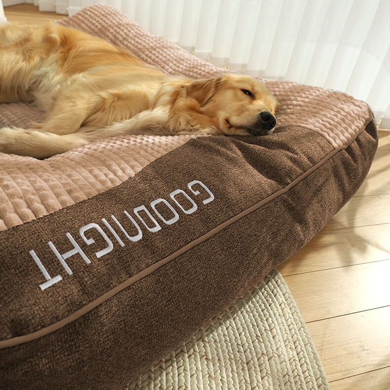 Sisica | Large Scratch-Resistant Dog Bed with Orthopedic Back Support