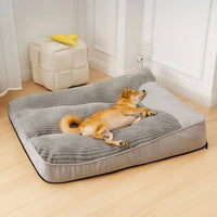 Charly | Large Scratch-Resistant Dog Bed with Orthopedic Back Support